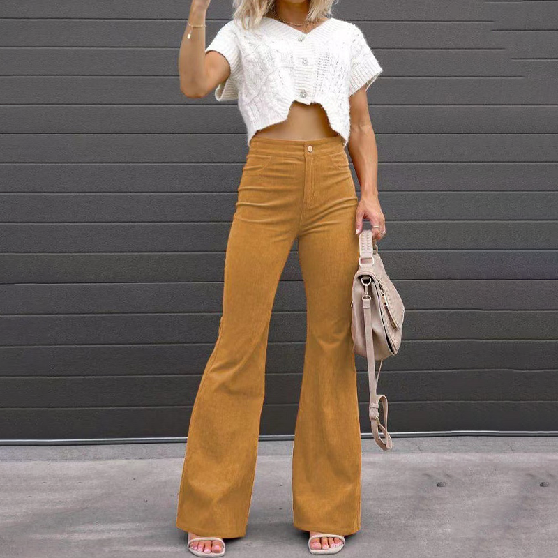 Sophie | Elegante Pantalón Acampanado de Pana 3