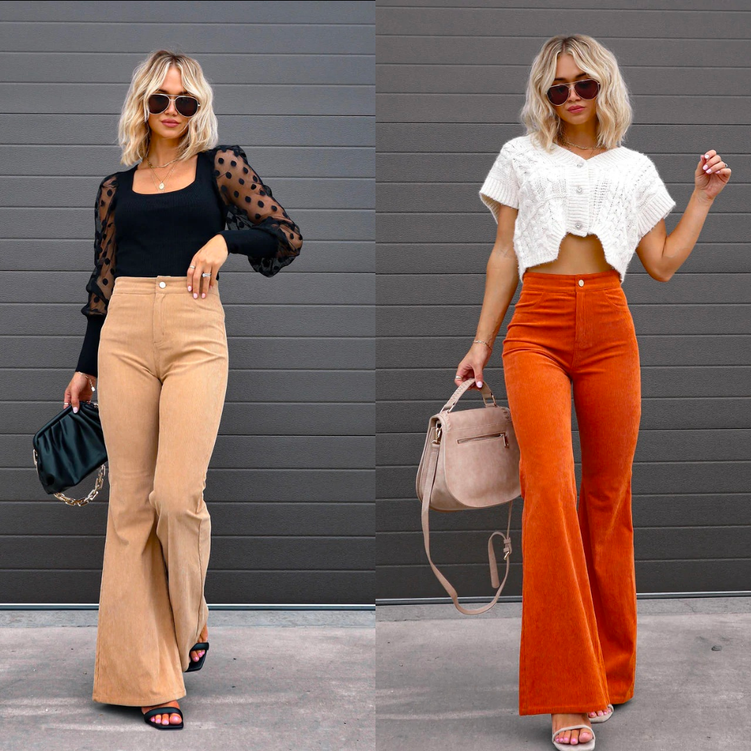 Sophie | Elegante Pantalón Acampanado de Pana 8