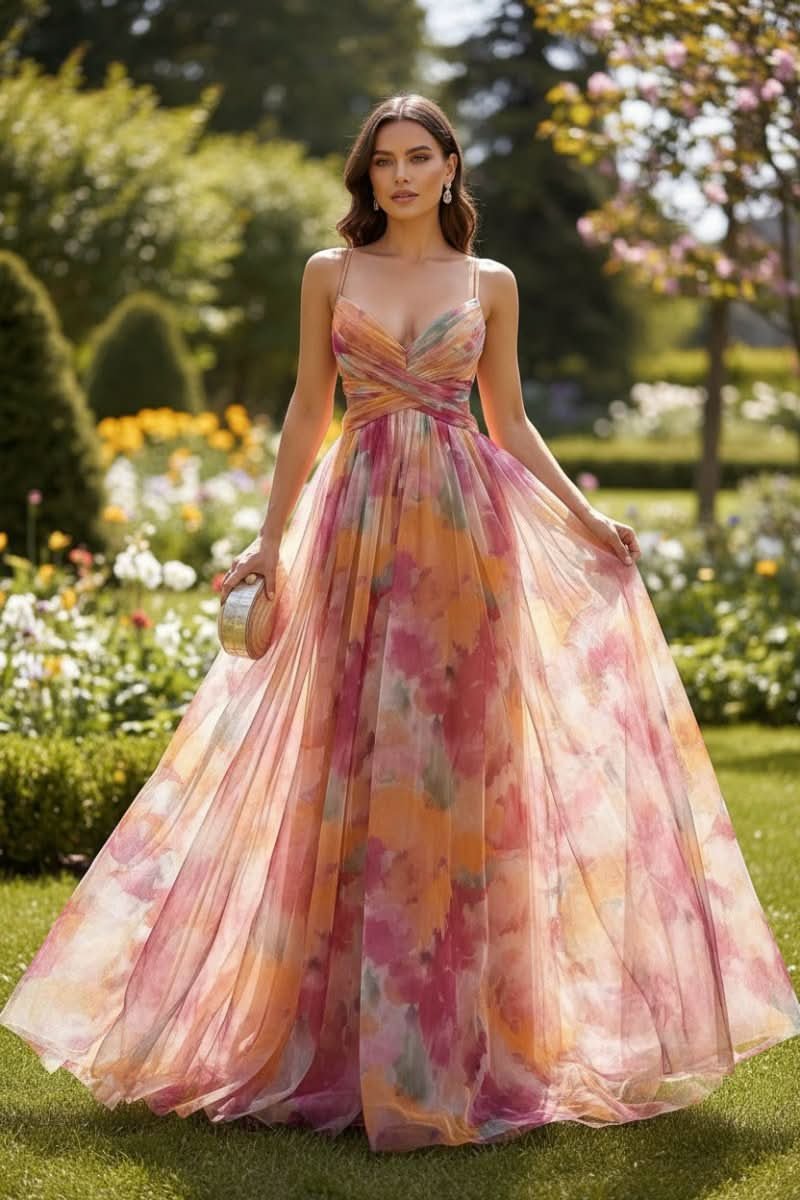 Valentina | Vestido de Cóctel Floral Sin Mangas para Mujer 1