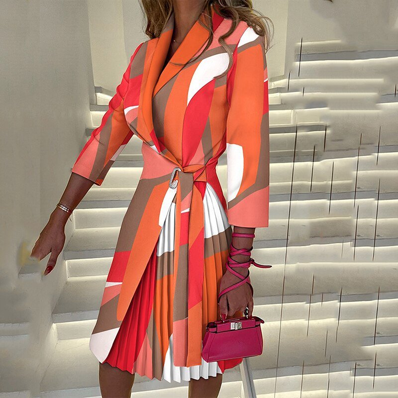 Vestido Blazer Elegante con Doble Botonadura y Corte Entallado para Look Sofisticado 6