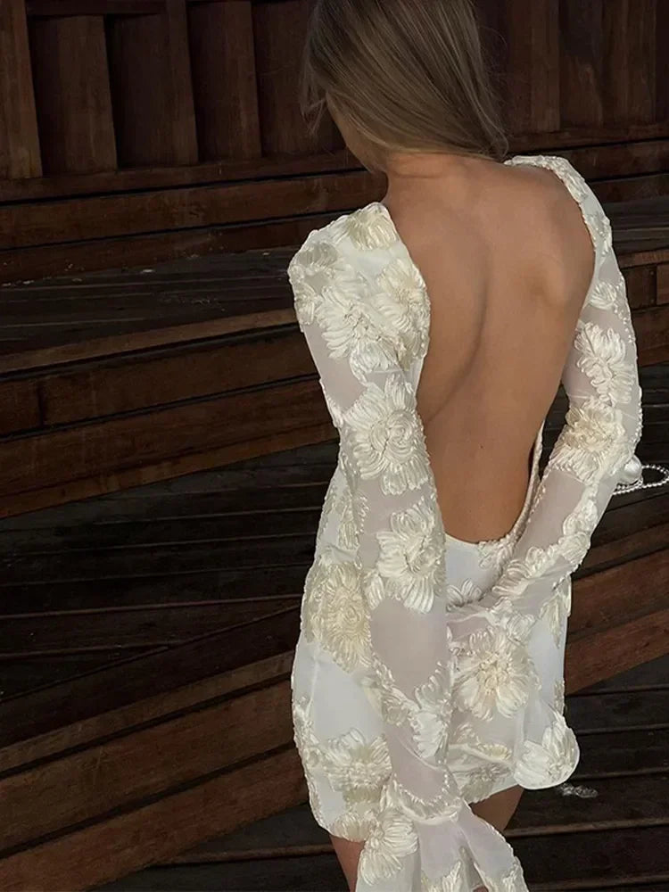 Vestido LODIE | Vestido Mini con Mangas Largas y Corte Ajustado | Elegante y Sofisticado para Ocasiones Especiales 5