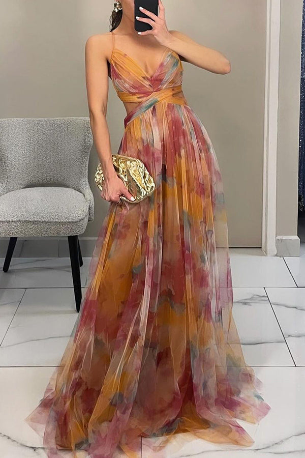 Vestido Largo Floral Elegante con Caída Fluida | Diseño Romántico para Mujer 0