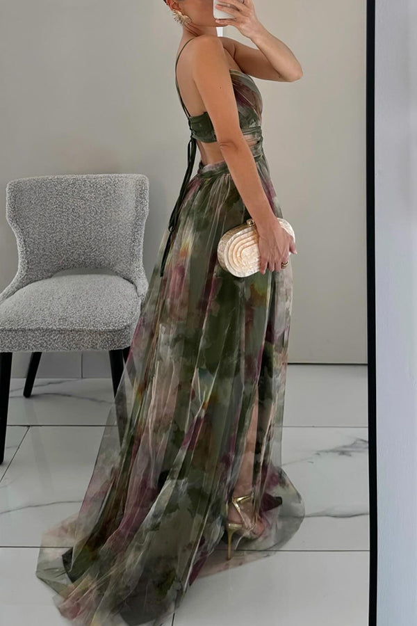 Vestido Largo Floral Elegante con Caída Fluida | Diseño Romántico para Mujer 8