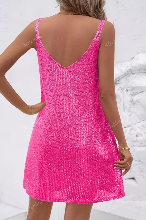 Clara | Vestido de Cóctel Sin Mangas con Lentejuelas para Mujer - Noa Lagos