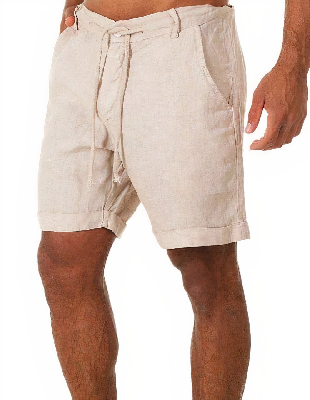 Diego | Pantalones Cortos de Lino con Puños para Hombre en Verano - Noa Lagos