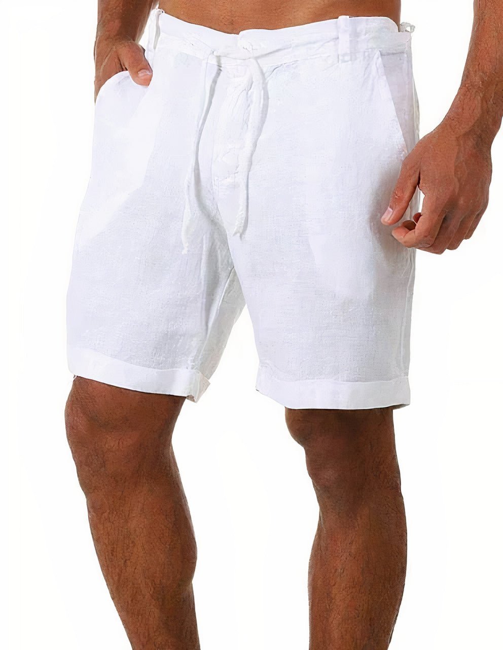 Diego | Pantalones Cortos de Lino con Puños para Hombre en Verano - Noa Lagos