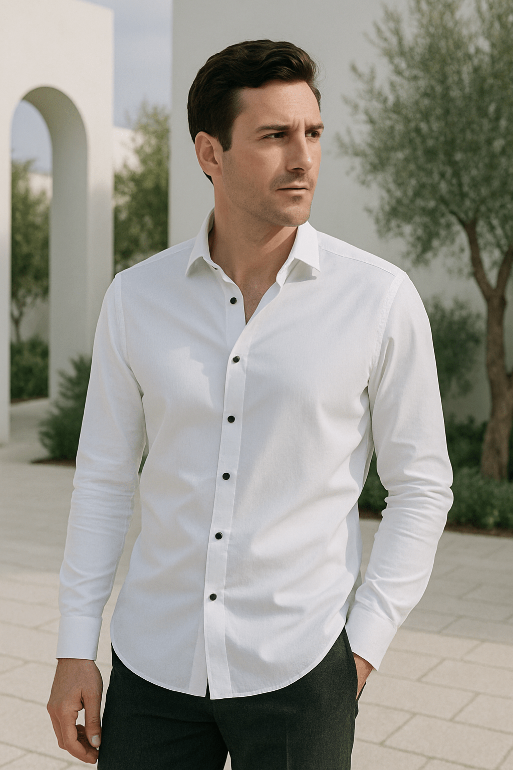 Ethan | Camisa Casual Elástica y Elegante para Hombre - Noa Lagos