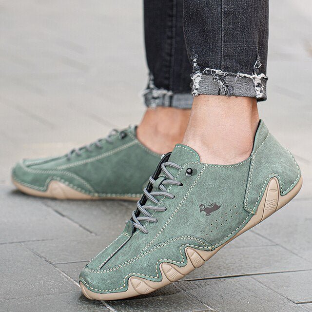 Ethan | Elegantes Zapatillas Hombre de Cuero Barefoot Flexibles - Noa Lagos