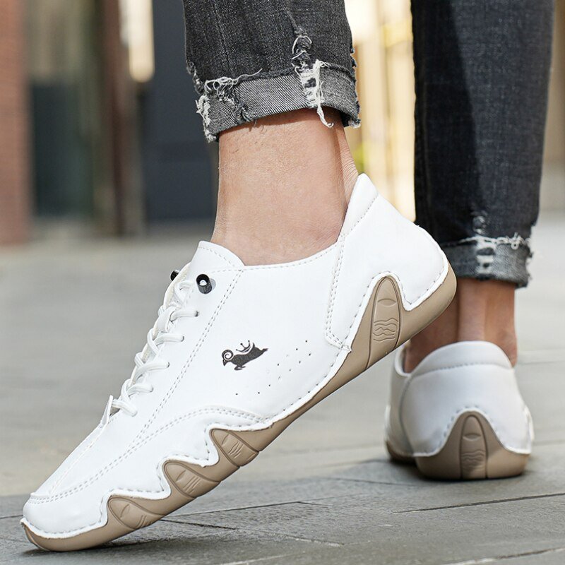 Ethan | Elegantes Zapatillas Hombre de Cuero Barefoot Flexibles - Noa Lagos