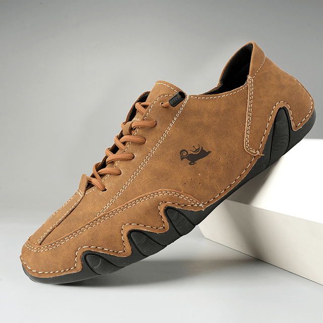 Ethan | Elegantes Zapatillas Hombre de Cuero Barefoot Flexibles - Noa Lagos