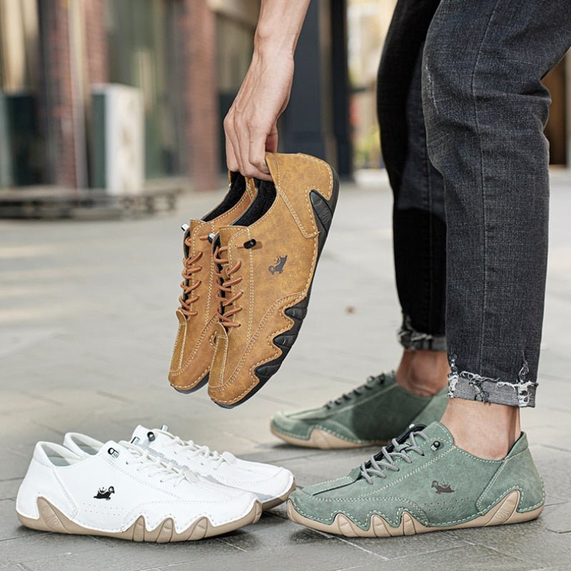 Ethan | Elegantes Zapatillas Hombre de Cuero Barefoot Flexibles - Noa Lagos