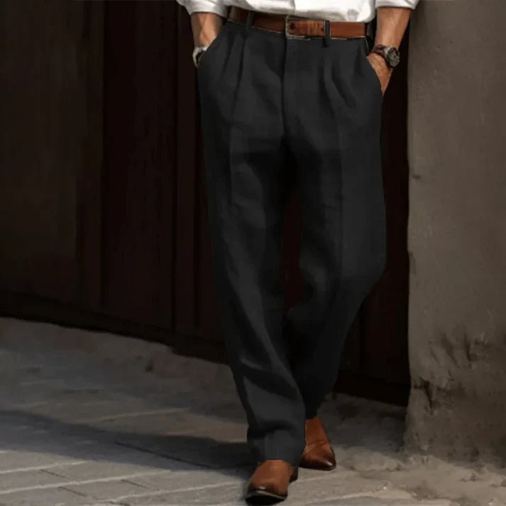 Ethan | Pantalón de Lino Clásico y Relajado para Hombre - Noa Lagos