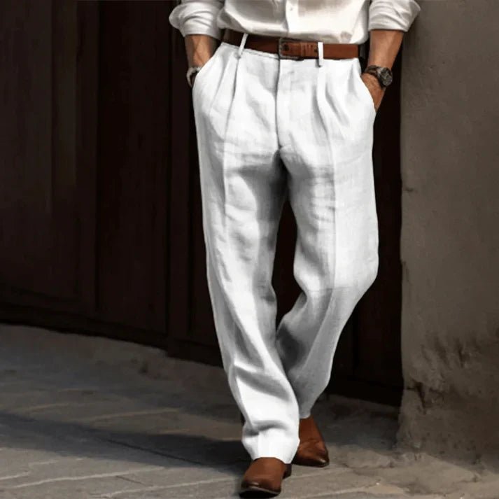 Ethan | Pantalón de Lino Clásico y Relajado para Hombre - Noa Lagos