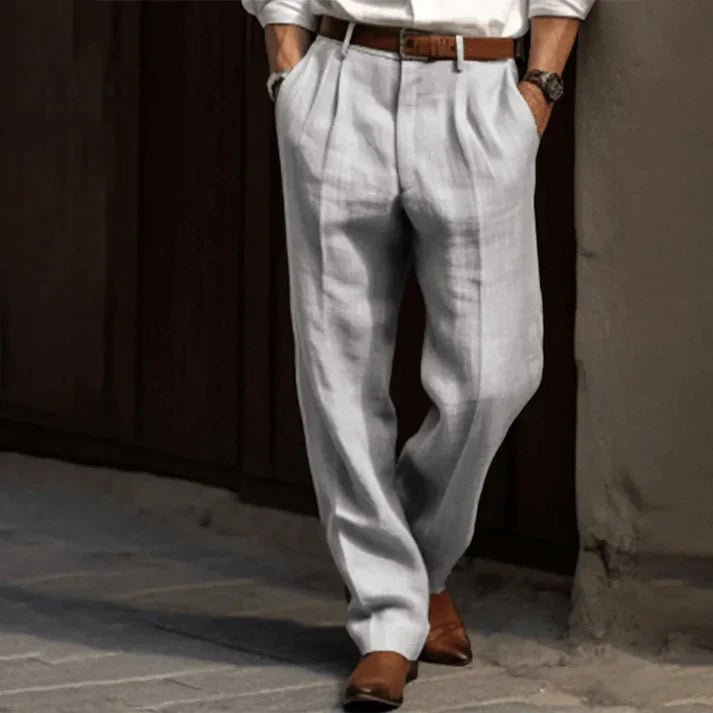 Ethan | Pantalón de Lino Clásico y Relajado para Hombre - Noa Lagos