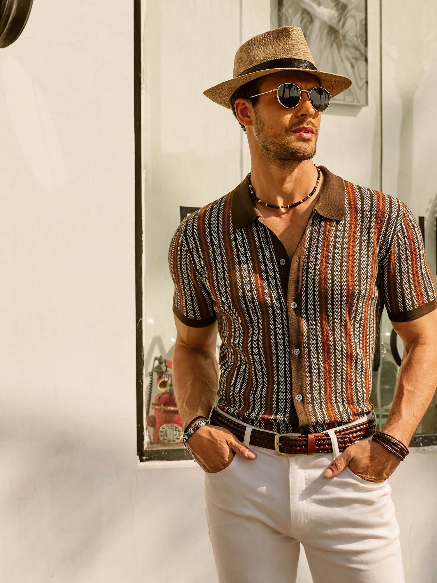 Fernando | Polo de Punto a Rayas para Hombre con Estilo Vintage - Noa Lagos
