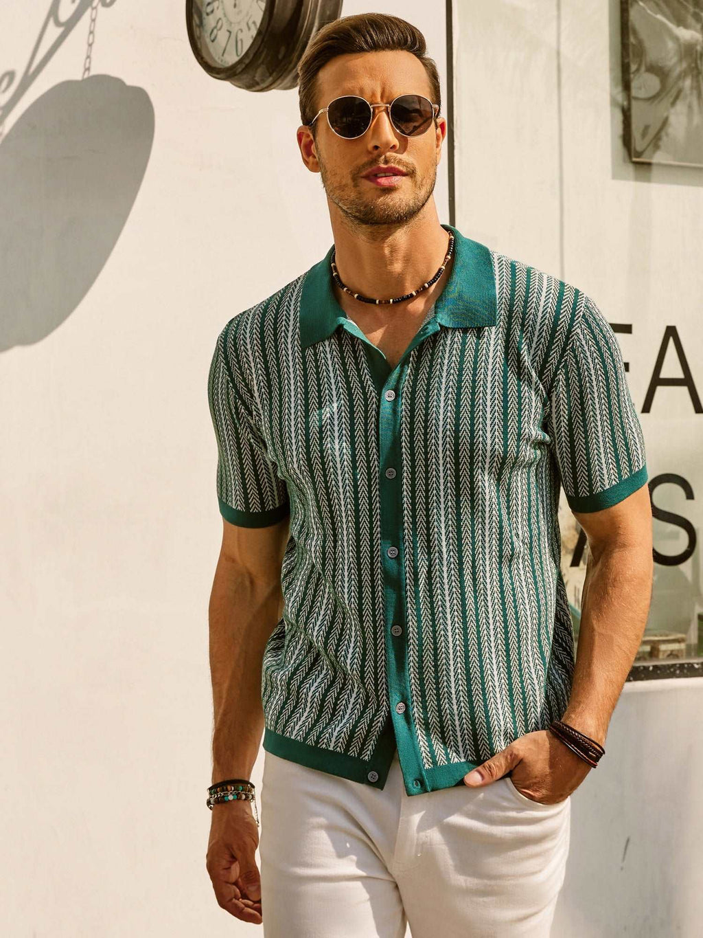 Fernando | Polo de Punto a Rayas para Hombre con Estilo Vintage - Noa Lagos