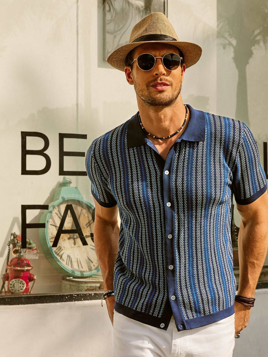 Fernando | Polo de Punto a Rayas para Hombre con Estilo Vintage - Noa Lagos
