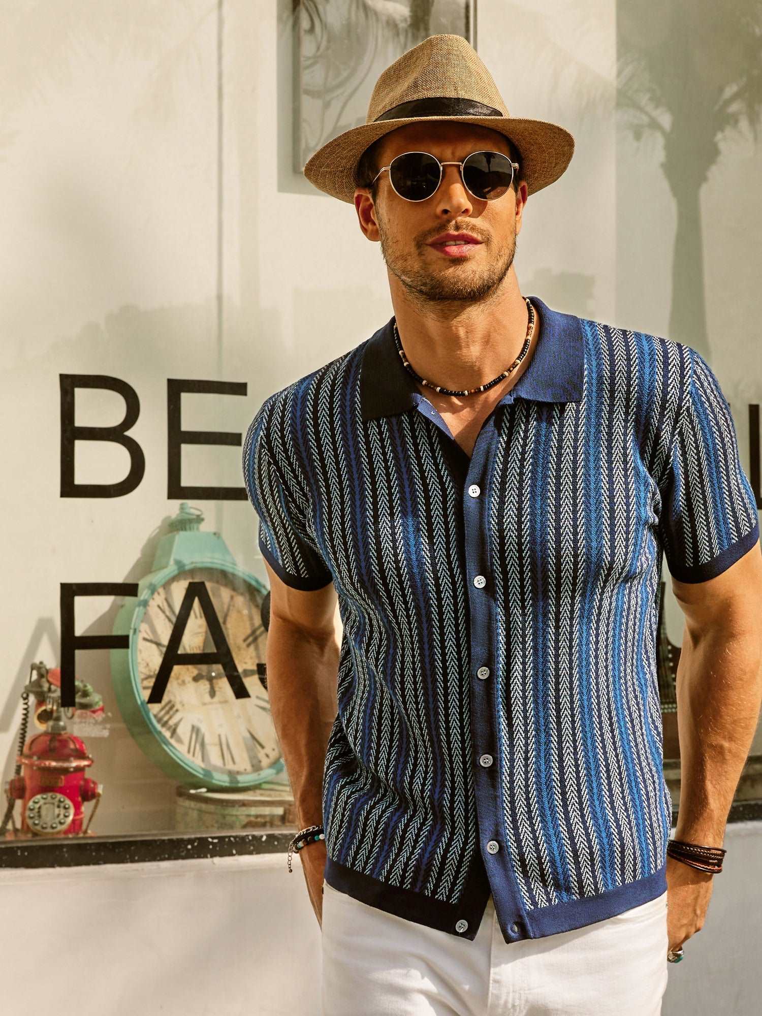 Fernando | Polo de Punto a Rayas para Hombre con Estilo Vintage - Noa Lagos