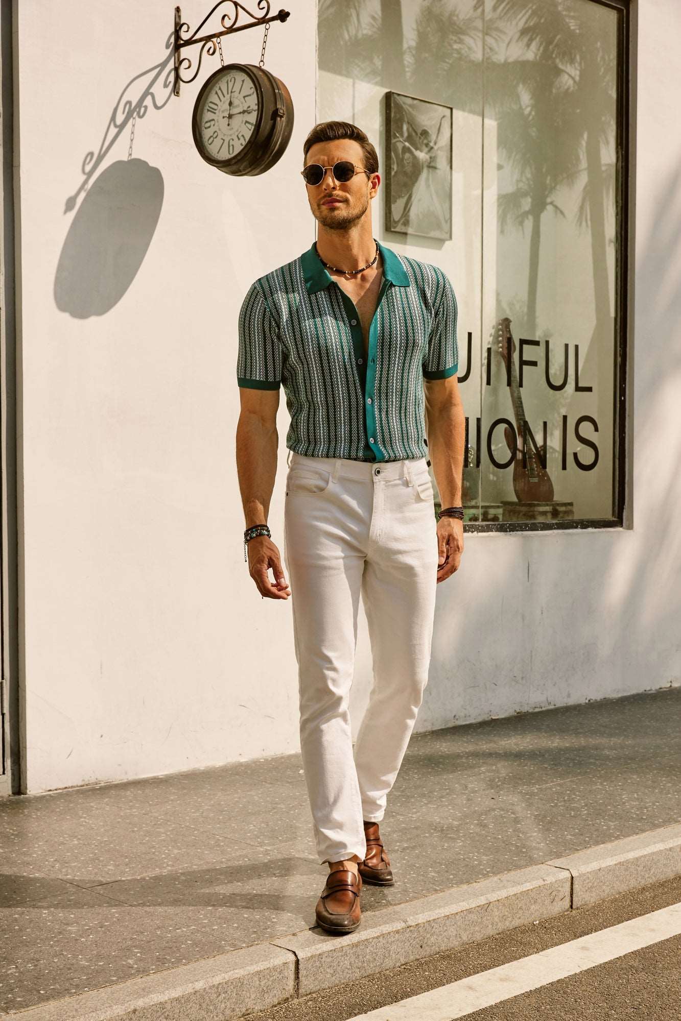 Fernando | Polo de Punto a Rayas para Hombre con Estilo Vintage - Noa Lagos