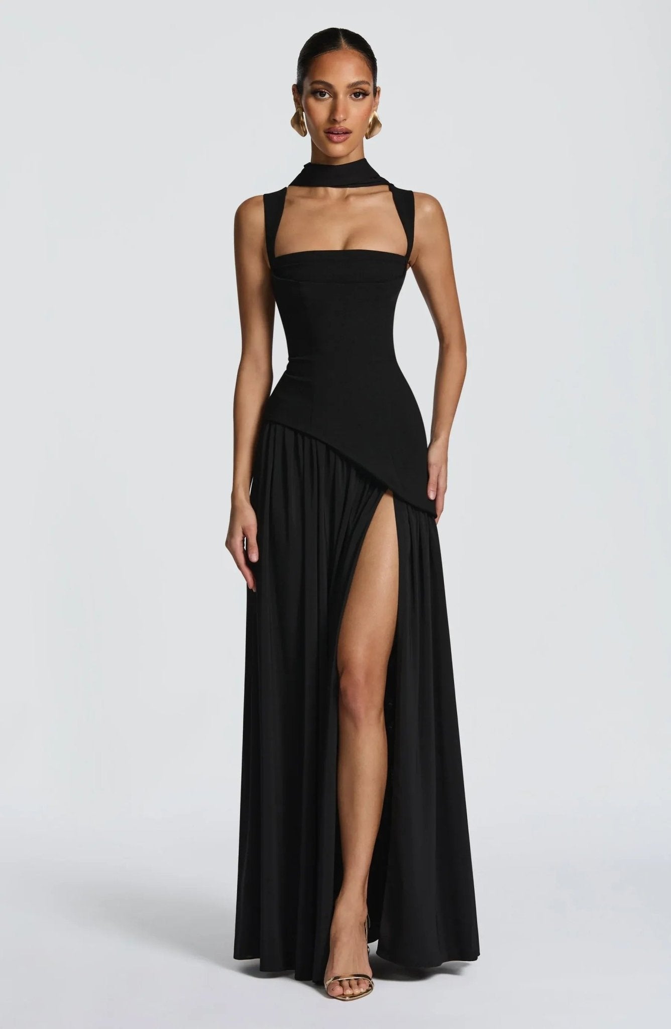 Isabel | Vestido Largo Elegante Sin Mangas para Fiesta en Burdeos - Noa Lagos