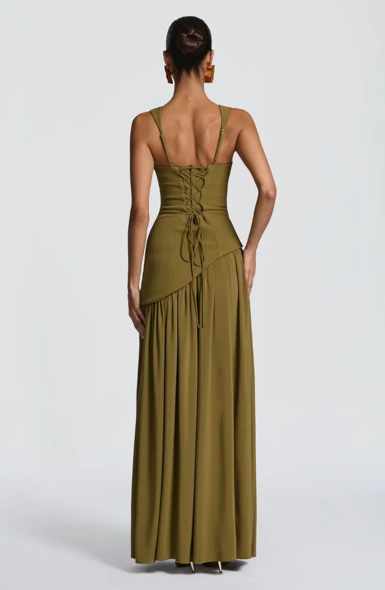 Isabel | Vestido Largo Elegante Sin Mangas para Fiesta en Burdeos - Noa Lagos