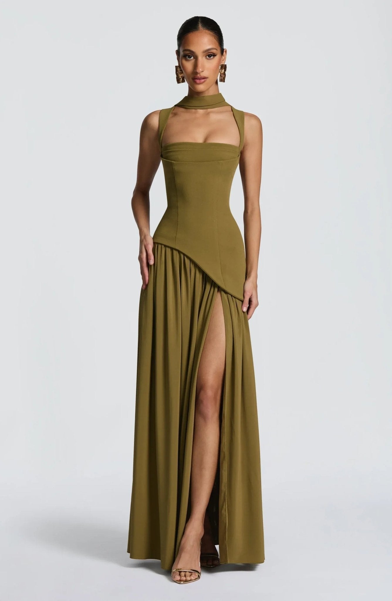 Isabel | Vestido Largo Elegante Sin Mangas para Fiesta en Burdeos - Noa Lagos