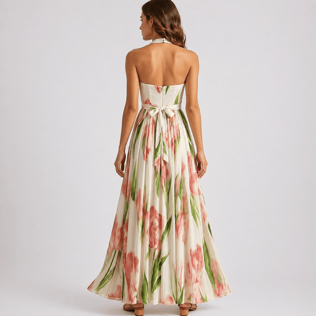 Isabella | Vestido Largo con Estampado de Acuarela para Mujer - Noa Lagos