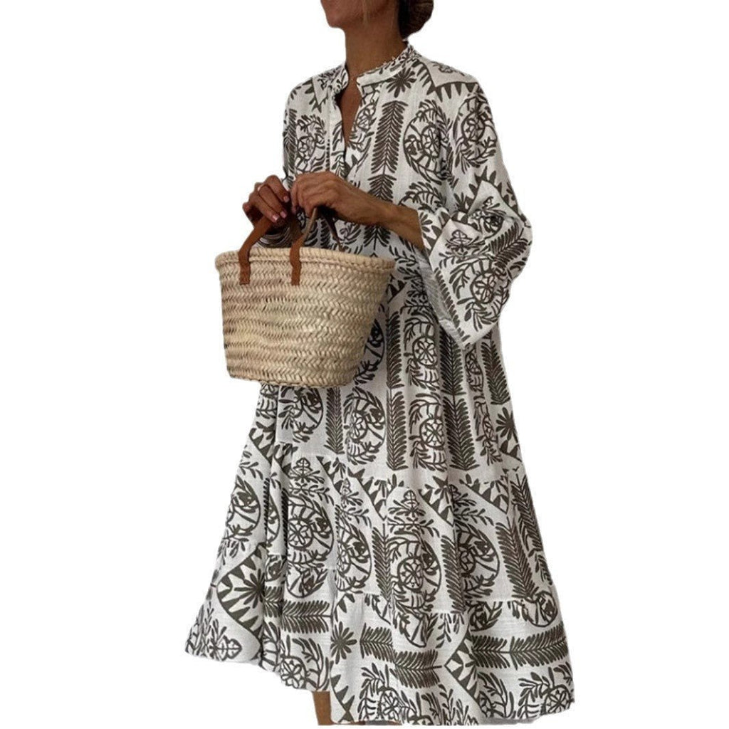 Isabella | Vestido Túnica Floral Escalonado para Mujer con Corte Holgado - Noa Lagos