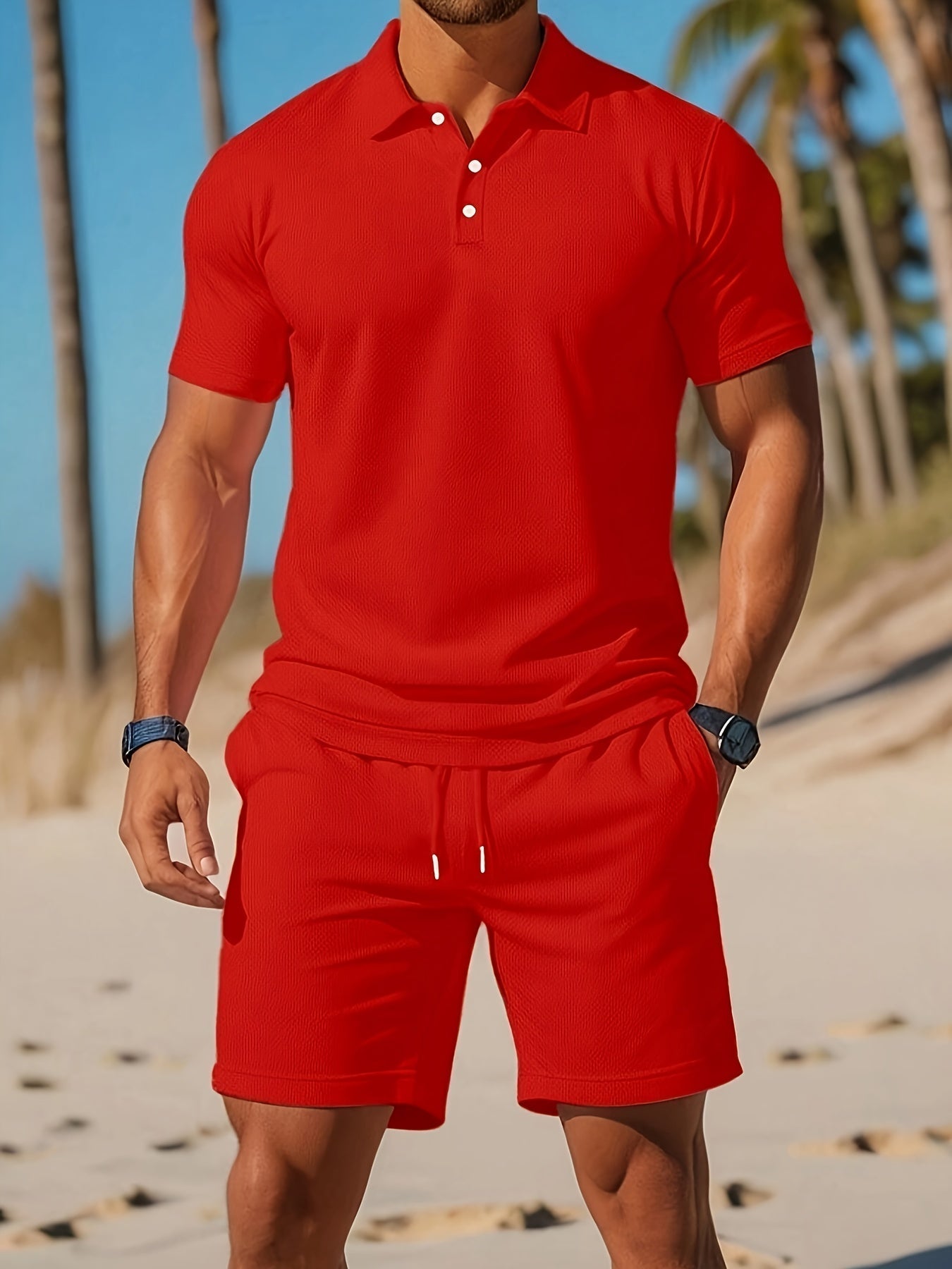 LEO – Conjunto de verano para hombre con polo y pantalones cortos - Noa Lagos