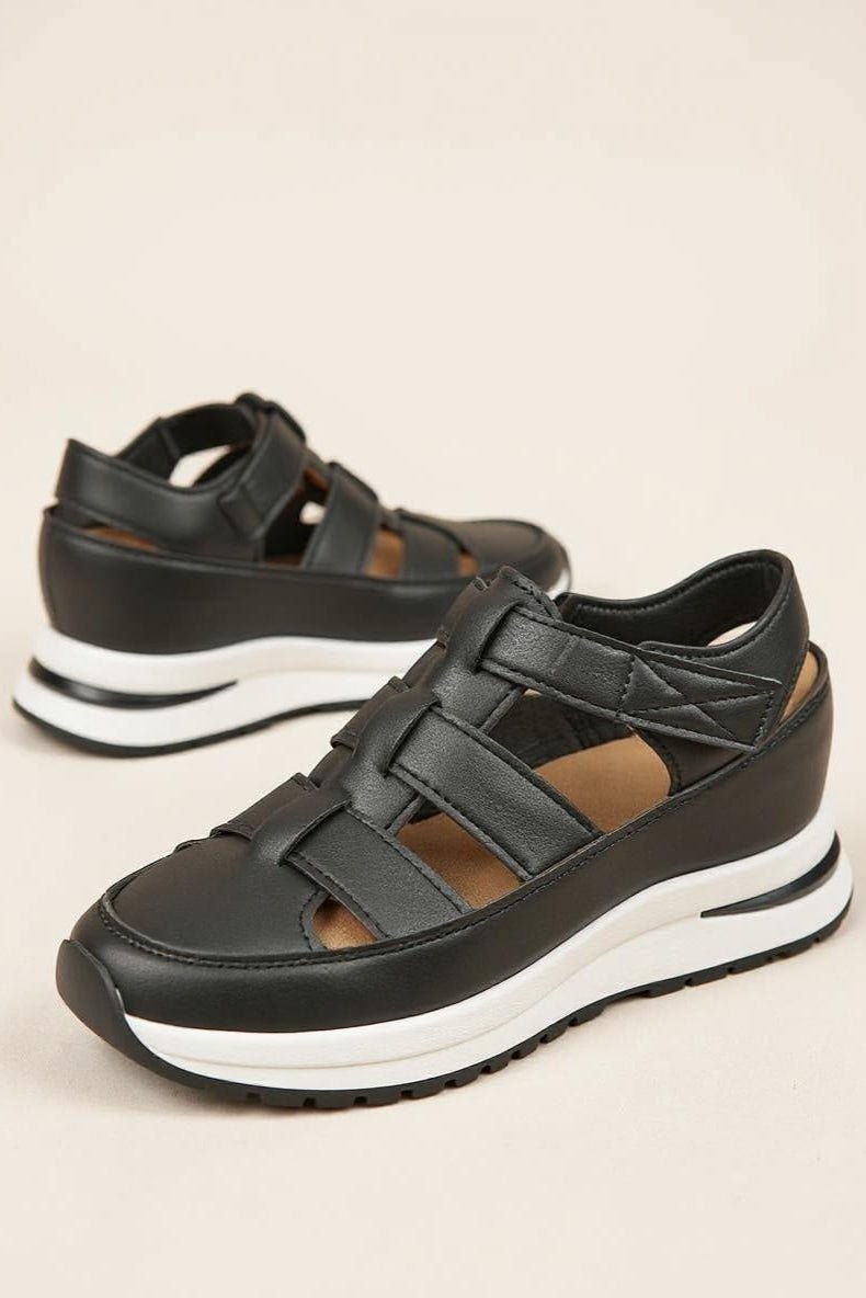 MARTA – Sandalias de plataforma con tiras de velcro para mujer - Noa Lagos