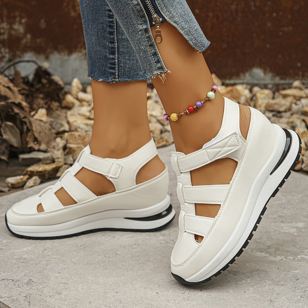 MARTA – Sandalias de plataforma con tiras de velcro para mujer - Noa Lagos