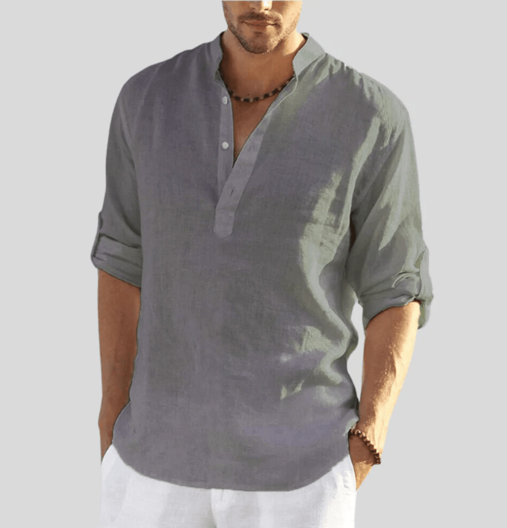 MATEO – Camisa de lino transpirable y elegante para hombre - Noa Lagos