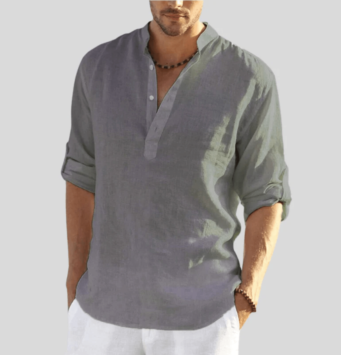 MATEO – Camisa de lino transpirable y elegante para hombre - Noa Lagos