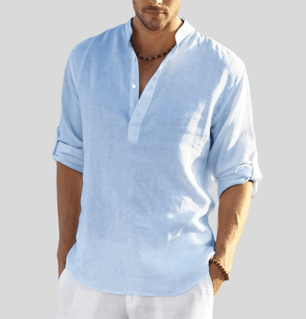 MATEO – Camisa de lino transpirable y elegante para hombre - Noa Lagos