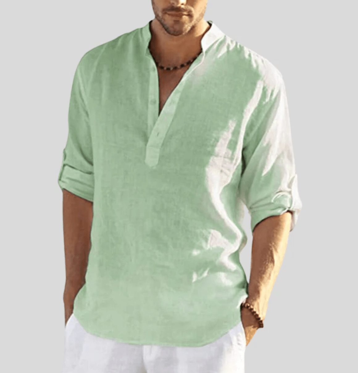 MATEO – Camisa de lino transpirable y elegante para hombre - Noa Lagos