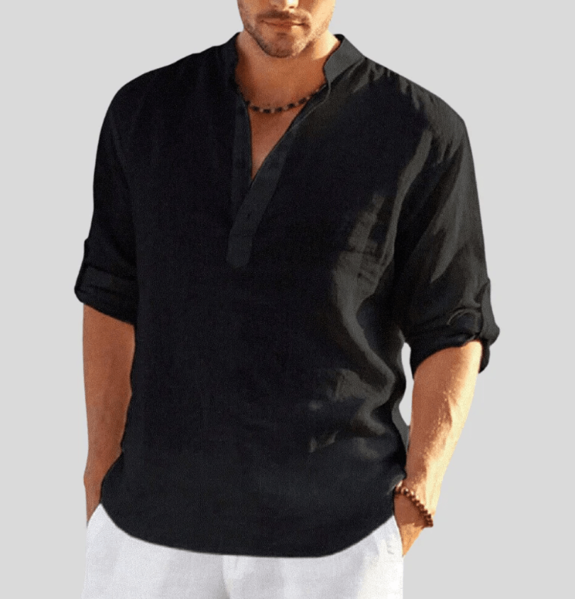 MATEO – Camisa de lino transpirable y elegante para hombre - Noa Lagos