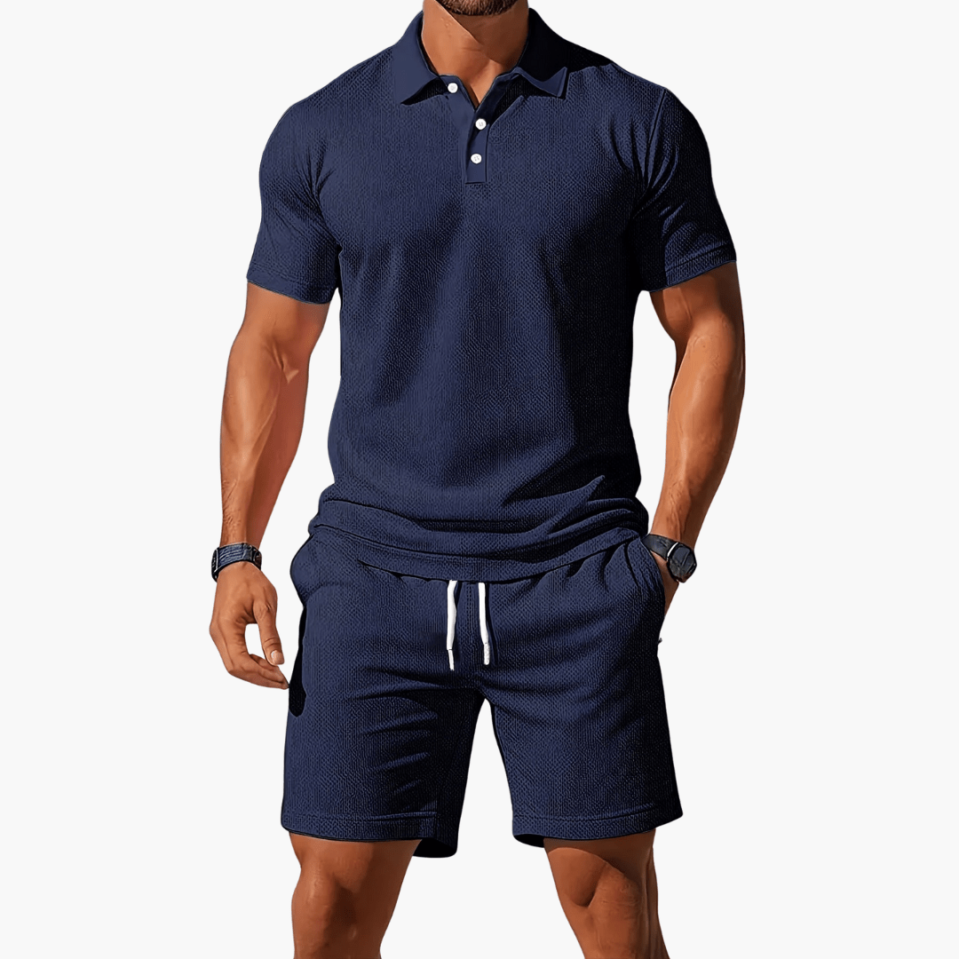 MATEO – Conjunto casual de polo y pantalón corto para hombre - Noa Lagos