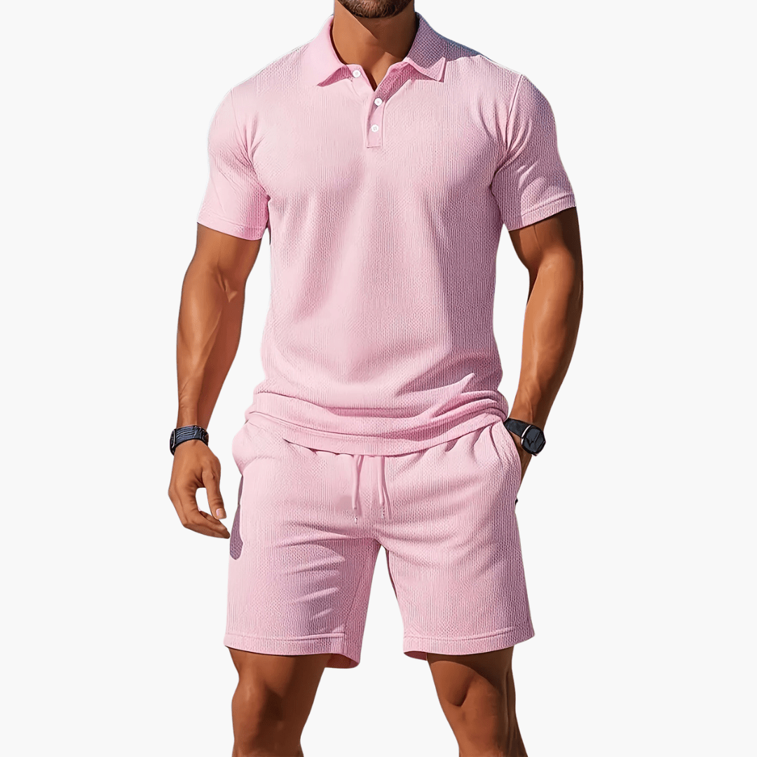 MATEO – Conjunto casual de polo y pantalón corto para hombre - Noa Lagos