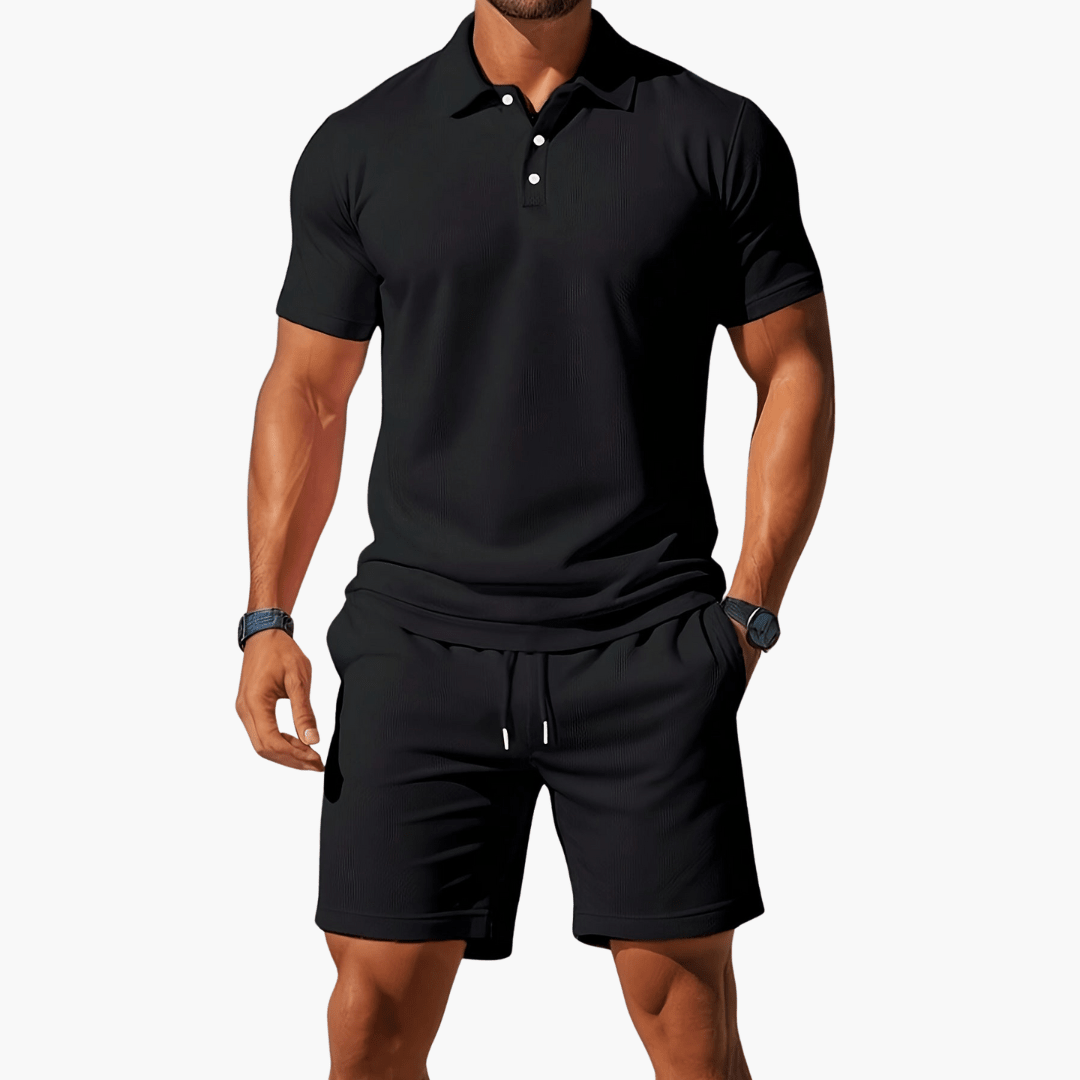 MATEO – Conjunto casual de polo y pantalón corto para hombre - Noa Lagos