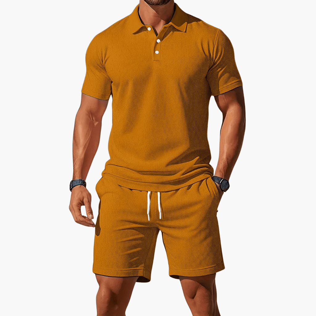 MATEO – Conjunto casual de polo y pantalón corto para hombre - Noa Lagos