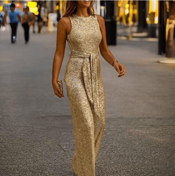 Mia | Elegante Mono Brillante con Hombros Abiertos - Noa Lagos