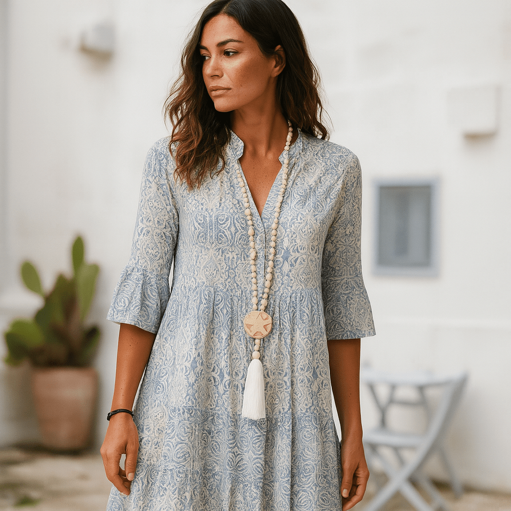 Mia | Vestido de Verano Midi con Escote en V - Noa Lagos