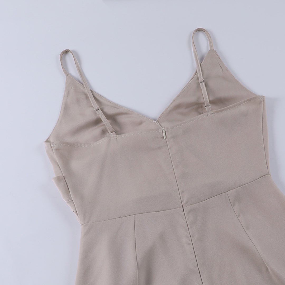 Mia | Vestido Elegante e Fiesta con Abertura Alta y Escote Cruzado - Noa Lagos