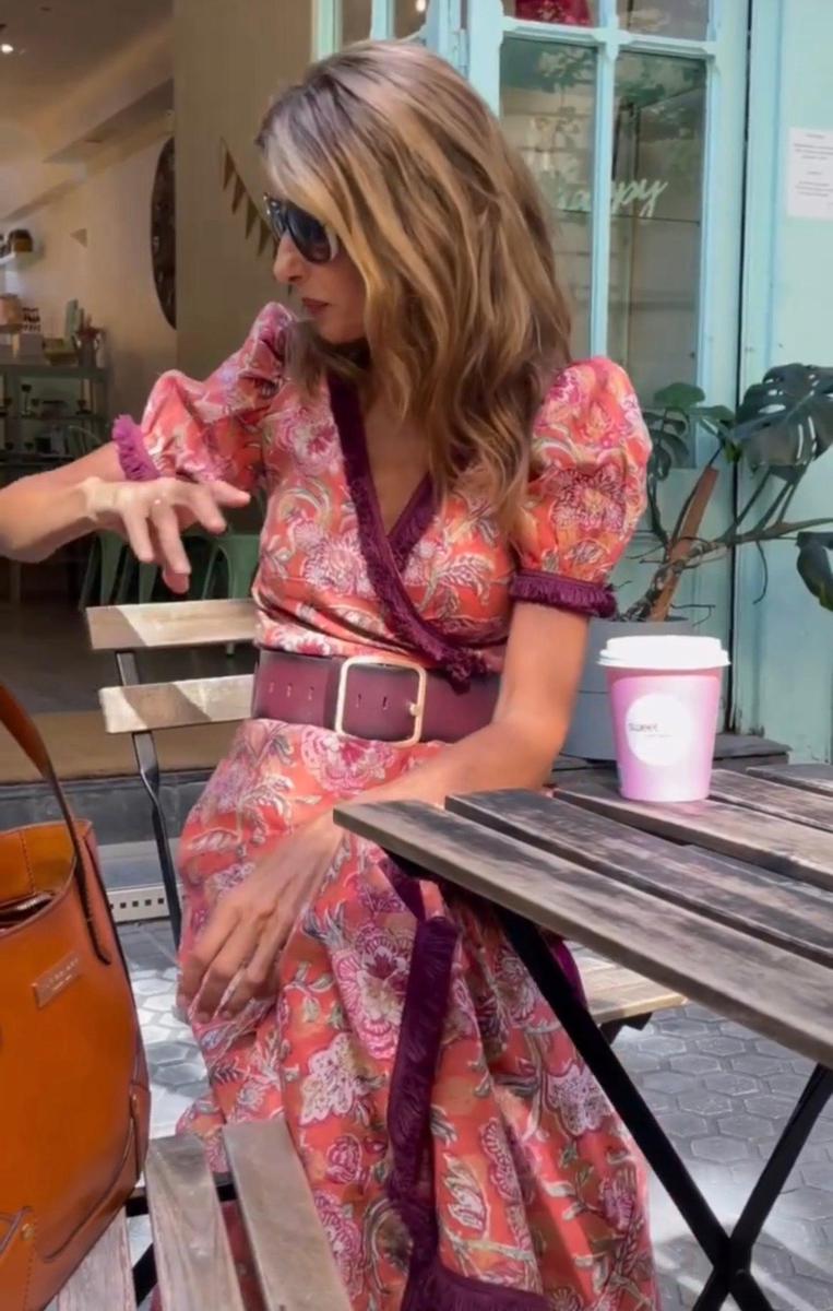 Sofía | Elegante Vestido Cruzado con Mangas Abullonadas para Fiesta - Noa Lagos