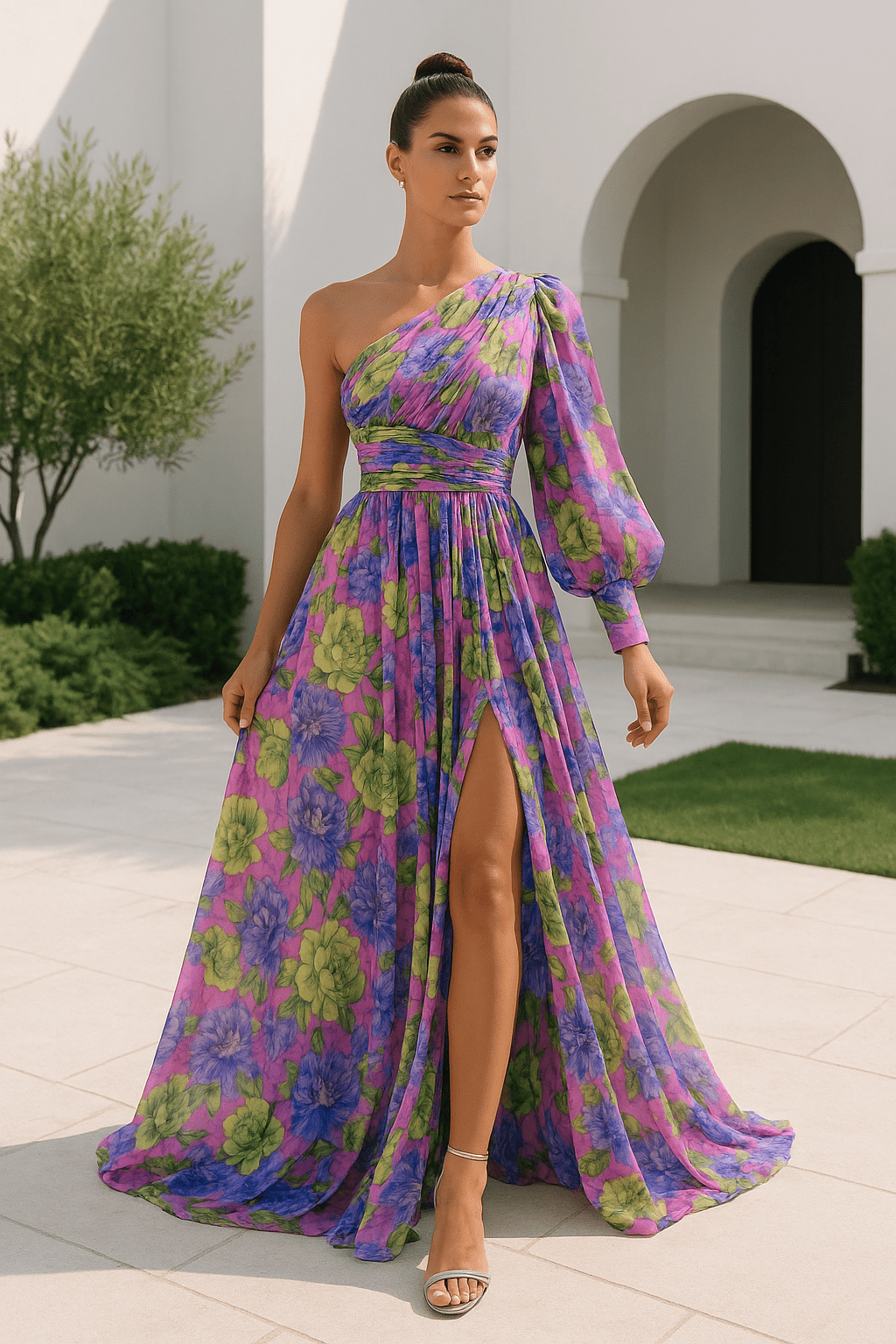 Sofia | Elegante Vestido Maxi Fiesta de Verano Hombro Descubierto - Noa Lagos