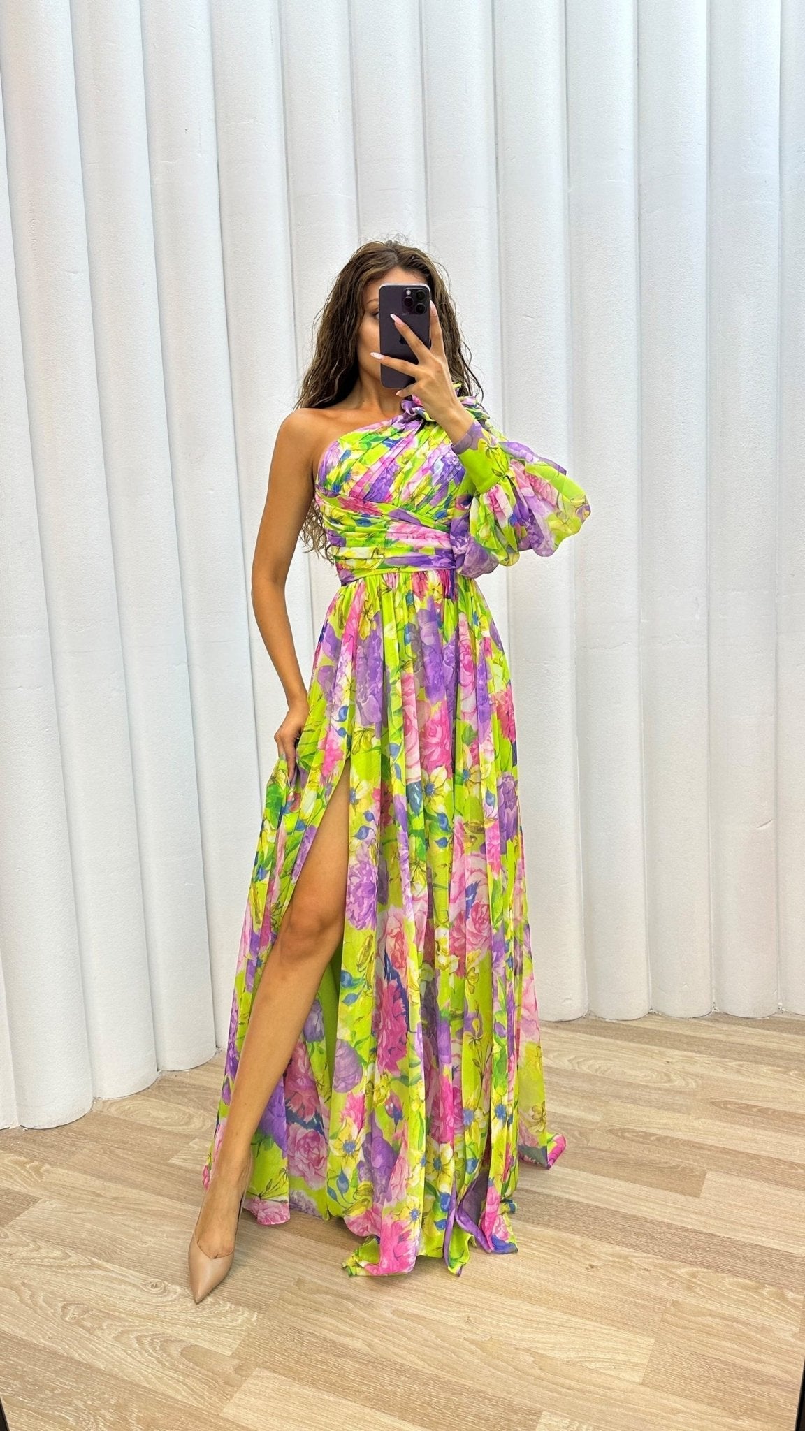 Sofia | Elegante Vestido Maxi Fiesta de Verano Hombro Descubierto - Noa Lagos