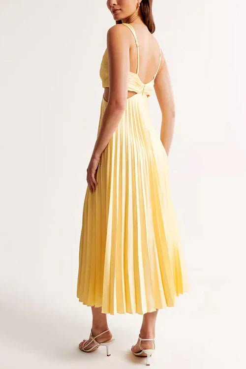 Sofia | Elegante Vestido Midi Plisado Para Mujer - Noa Lagos