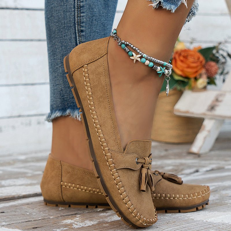 Sofía | Mocasines Clásicos de Mujer con Acento de Borla y Comodidad Optimal - Noa Lagos