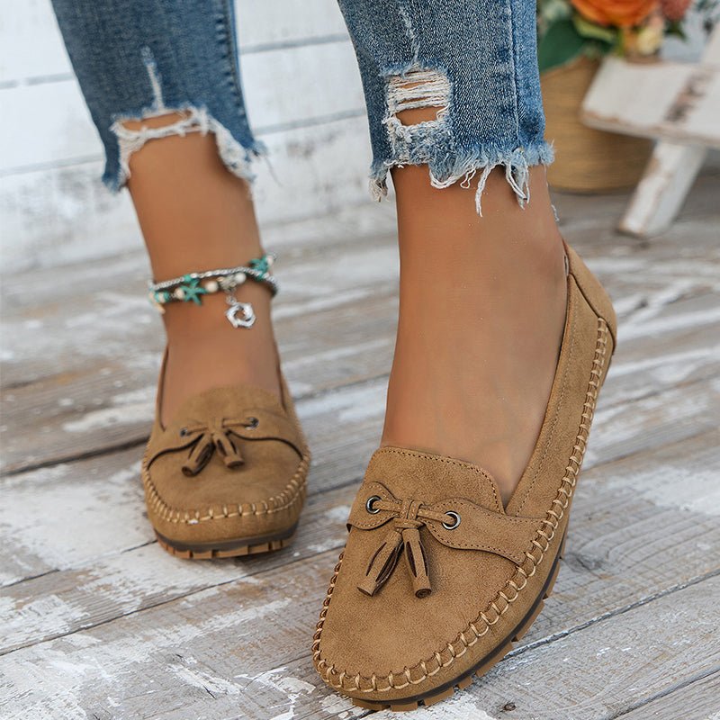 Sofía | Mocasines Clásicos de Mujer con Acento de Borla y Comodidad Optimal - Noa Lagos