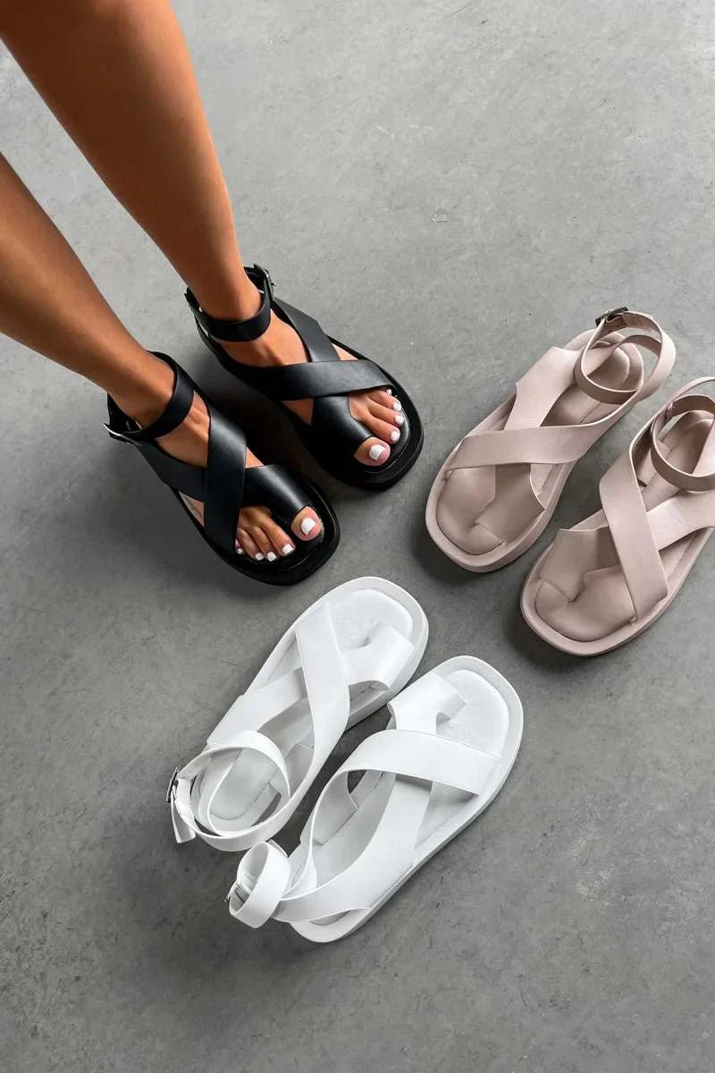 Sofia | Sandalias de Mujer de Plataforma con Cierre Cruzado - Noa Lagos